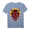 Demon Oni Mask With Sakura T-Shirt – Faszinierendes Design aus japanischer Mythologie für Fans von Yokai und Anime