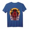 Demon Oni Mask With Sakura T-Shirt – Faszinierendes Design aus japanischer Mythologie für Fans von Yokai und Anime