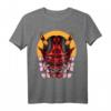 Demon Oni Mask With Sakura T-Shirt – Faszinierendes Design aus japanischer Mythologie für Fans von Yokai und Anime