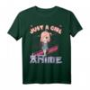 Just A Girl Who Loves Anime - Manga T-Shirt für Mädchen und Jungen mit Kawaii Japan Anime Girl Design, Perfekt für Cosplay & Anime-Fans