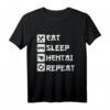 Eat Sleep Hentai Repeat - Lustiges Sexy Manga Hentai Fan T-Shirt für Anime- und Manga Erotik Fans