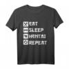 Eat Sleep Hentai Repeat - Lustiges Sexy Manga Hentai Fan T-Shirt für Anime- und Manga Erotik Fans