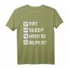 Eat Sleep Hentai Repeat - Lustiges Sexy Manga Hentai Fan T-Shirt für Anime- und Manga Erotik Fans