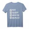 Eat Sleep Hentai Repeat - Lustiges Sexy Manga Hentai Fan T-Shirt für Anime- und Manga Erotik Fans