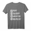 Eat Sleep Hentai Repeat - Lustiges Sexy Manga Hentai Fan T-Shirt für Anime- und Manga Erotik Fans