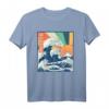Retro große Welle weg von Kanagawa Japanischer Marine Day T-Shirt – Vintage Kunstdesign für Marine- und Ozeanliebhaber