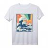 Retro große Welle weg von Kanagawa Japanischer Marine Day T-Shirt – Vintage Kunstdesign für Marine- und Ozeanliebhaber