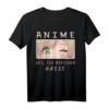 Anime weil ich Menschen hasse Manga Spruch Motiv T-Shirt – Perfektes Geschenk für Manga- und Anime-Fans zu Geburtstags & Weihnachten