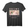 Anime weil ich Menschen hasse Manga Spruch Motiv T-Shirt – Perfektes Geschenk für Manga- und Anime-Fans zu Geburtstags & Weihnachten