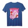 Kawaii Axolotl Anime T-Shirt im Retro Stil mit Erdbeermilch - Perfekt für Otaku, Manga & Japan Fans