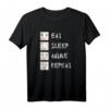 Eat Sleep Anime Repeat - Lustiges Manga T-Shirt für Anime- und Manga-Fans, Otaku & Japan Kultur Liebhaber, Perfektes Geschenk