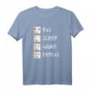 Eat Sleep Anime Repeat - Lustiges Manga T-Shirt für Anime- und Manga-Fans, Otaku & Japan Kultur Liebhaber, Perfektes Geschenk