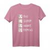 Eat Sleep Anime Repeat - Lustiges Manga T-Shirt für Anime- und Manga-Fans, Otaku & Japan Kultur Liebhaber, Perfektes Geschenk