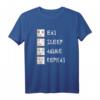 Eat Sleep Anime Repeat - Lustiges Manga T-Shirt für Anime- und Manga-Fans, Otaku & Japan Kultur Liebhaber, Perfektes Geschenk