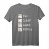 Eat Sleep Anime Repeat - Lustiges Manga T-Shirt für Anime- und Manga-Fans, Otaku & Japan Kultur Liebhaber, Perfektes Geschenk