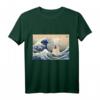 Lustiges Anime-Katzen T-Shirt mit japanischen Kanagawa-Wellen – Perfekt für Kulturliebhaber, Otaku und Katzenfans