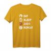 Judo Eat Sleep Judo Repeat T-Shirt - Lustiges Kampfsport Shirt für Judoka, Judolehrer und Judo-Liebhaber