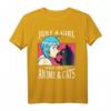 Just A Girl Who Loves Anime - Anime Girl Otaku T-Shirt für Fans, Mädchen & Frauen, Perfekt als Geschenk für Weihnachten, Geburtstag oder Japan-Urlaub