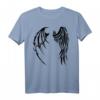 Angel & Devil Wings Mythologie Glauben T-Shirt mit Japanischem Kanji - Originelles Geschenk für Familie und Freunde zu besonderen Anlässen