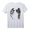 Angel & Devil Wings Mythologie Glauben T-Shirt mit Japanischem Kanji - Originelles Geschenk für Familie und Freunde zu besonderen Anlässen