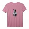 Kawaii Katze japanischer Anime Konnichiwa T-Shirt – Süßes Cartoon Katzen-Shirt für Anime-, Japan- und Katzenliebhaber