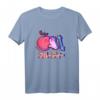 80er Japan Aesthetic Vaporwave Fruchtiges Pfirsich T-Shirt – Retro Glitch Design für Anime, Manga & Synthwave Fans