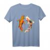 Koi Fisch Japanisches Aquarell T-Shirt für Fischliebhaber – Perfektes Geschenk für Angler, Aquarianer und Japan-Fans