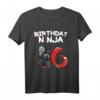 Kinder Birthday Ninja T-Shirt für 6 Jahre – Süß, Lustig und Niedlich, Perfekt für Geburtstagsfeiern, Taufen, Weihnachten und mehr