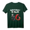 Kinder Birthday Ninja T-Shirt für 6 Jahre – Süß, Lustig und Niedlich, Perfekt für Geburtstagsfeiern, Taufen, Weihnachten und mehr