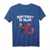 Kinder Birthday Ninja T-Shirt für 6 Jahre – Süß, Lustig und Niedlich, Perfekt für Geburtstagsfeiern, Taufen, Weihnachten und mehr