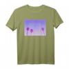 Vaporwave-Ästhetik Pastellfarbene Palmen Japanisches Streetwear T-Shirt für Lofi- und Retro-90er-Fans