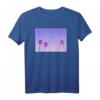 Vaporwave-Ästhetik Pastellfarbene Palmen Japanisches Streetwear T-Shirt für Lofi- und Retro-90er-Fans