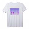 Vaporwave-Ästhetik Pastellfarbene Palmen Japanisches Streetwear T-Shirt für Lofi- und Retro-90er-Fans