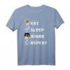 Eat Sleep Anime Repeat Otaku T-Shirt – Lustiges Manga & Anime Design für Damen, Herren & Kinder, Perfekt für Anime Fans und Otaku