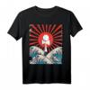 Japanische Wellen bei Sonnenaufgang Kendama T-Shirt – Perfektes Geschenk für Kendama-Fans, Trainer und Trick-Künstler
