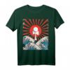 Japanische Wellen bei Sonnenaufgang Kendama T-Shirt – Perfektes Geschenk für Kendama-Fans, Trainer und Trick-Künstler