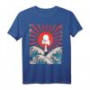 Japanische Wellen bei Sonnenaufgang Kendama T-Shirt – Perfektes Geschenk für Kendama-Fans, Trainer und Trick-Künstler
