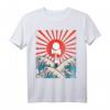 Japanische Wellen bei Sonnenaufgang Kendama T-Shirt – Perfektes Geschenk für Kendama-Fans, Trainer und Trick-Künstler