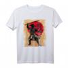 Japanischer Samurai Papyrus Sun Kalligraphie T-Shirt – Krieger Motiv für Fans japanischer Kultur, Anime & Streetwear zum Geburtstag, Halloween & mehr