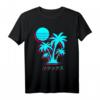 Vintage Japan Palmen Paradies Urlaub Strand Insel Kanji T-Shirt – Perfekt für Reise, Strand & Familienurlaub