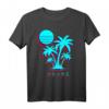 Vintage Japan Palmen Paradies Urlaub Strand Insel Kanji T-Shirt – Perfekt für Reise, Strand & Familienurlaub