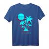 Vintage Japan Palmen Paradies Urlaub Strand Insel Kanji T-Shirt – Perfekt für Reise, Strand & Familienurlaub