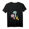 Damen Kawaii Früchte Palmen Sommer Urlaub T-Shirt mit V-Ausschnitt - Perfekt für Strand, Poolpartys & Hawaii-Urlaub