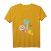 Damen Kawaii Früchte Palmen Sommer Urlaub T-Shirt mit V-Ausschnitt - Perfekt für Strand, Poolpartys & Hawaii-Urlaub