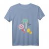 Damen Kawaii Früchte Palmen Sommer Urlaub T-Shirt mit V-Ausschnitt - Perfekt für Strand, Poolpartys & Hawaii-Urlaub