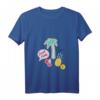 Damen Kawaii Früchte Palmen Sommer Urlaub T-Shirt mit V-Ausschnitt - Perfekt für Strand, Poolpartys & Hawaii-Urlaub