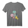 Damen Kawaii Früchte Palmen Sommer Urlaub T-Shirt mit V-Ausschnitt - Perfekt für Strand, Poolpartys & Hawaii-Urlaub