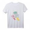 Damen Kawaii Früchte Palmen Sommer Urlaub T-Shirt mit V-Ausschnitt - Perfekt für Strand, Poolpartys & Hawaii-Urlaub