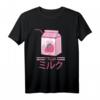 90er Jahre japanisches Otaku Strawberry Milk Street T-Shirt – Stylisches Geschenk für Fans, Teenager & Streetstyle-Liebhaber