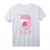 90er Jahre japanisches Otaku Strawberry Milk Street T-Shirt – Stylisches Geschenk für Fans, Teenager & Streetstyle-Liebhaber